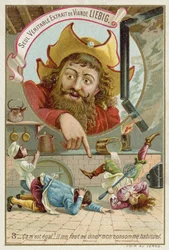 Werbekarte für Liebig Fleischextrakt